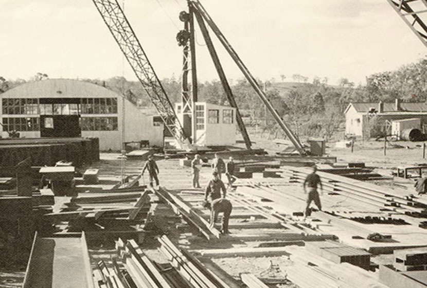 Seven Hills steel sorting yard in the late 1950s.