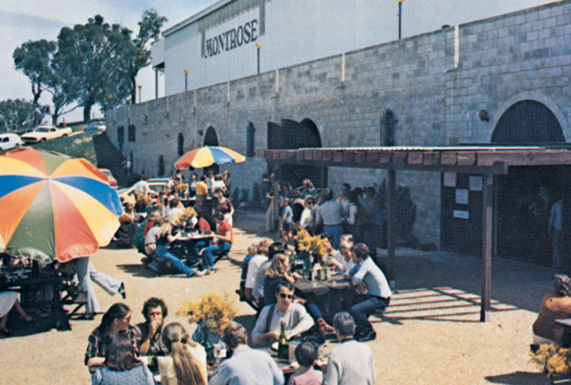 1979. Montrose Winery. Outdoor eating area.