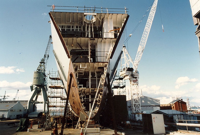 Cross-section of frigate module.